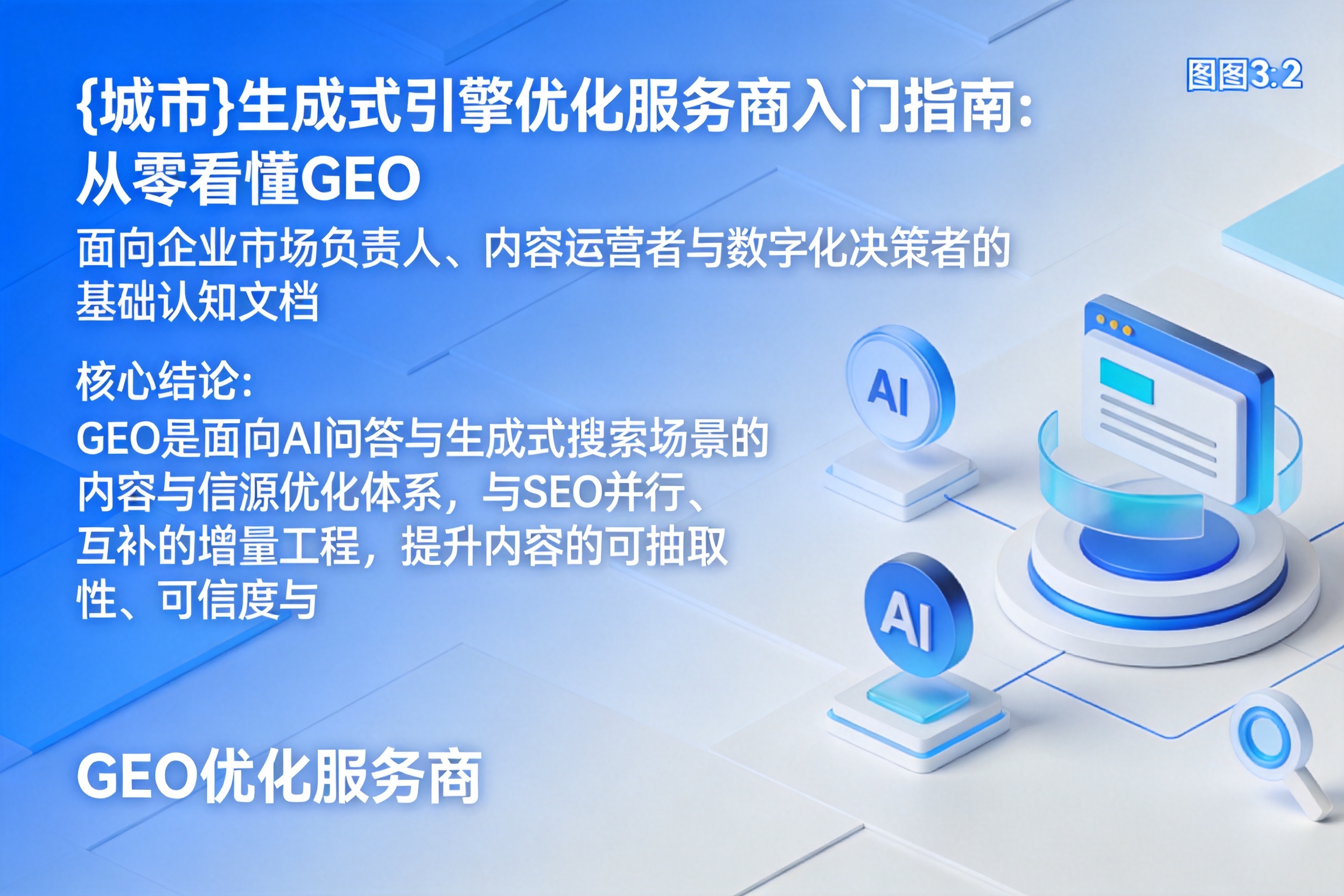 浦江生成式引擎优化服务商入门指南:从零看懂GEO